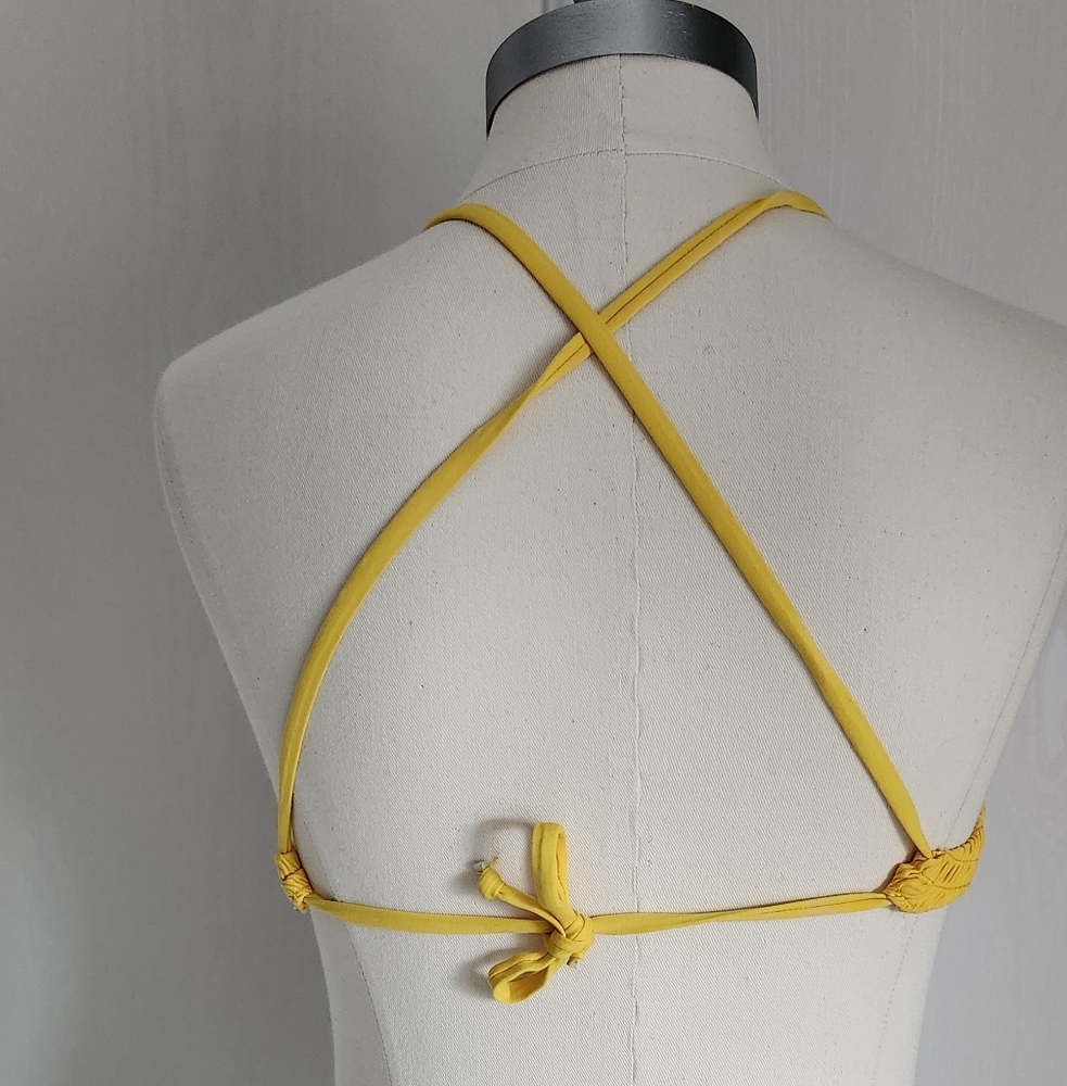 Yellow Textured Bikini Set - Picture 4 of 5